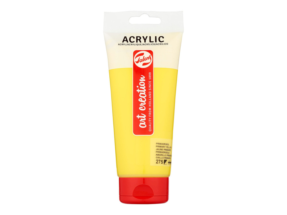 Acrylic paint in tube - Talens Art Creation - Primary Yellow, 200 ml