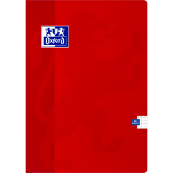 Squared notebook Esse - Oxford - red, A4, 90g, 60 sheets
