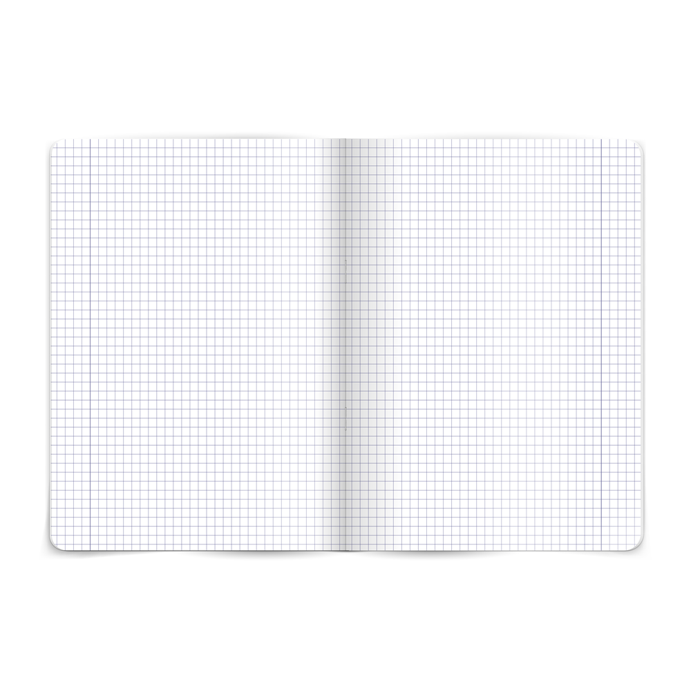 Squared notebook Touch Pastel - Oxford - blue, A5, 90g, 60 sheets