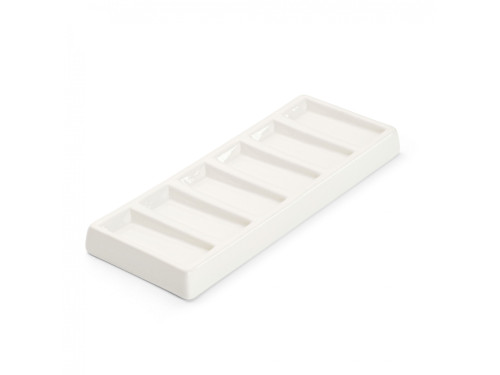 Porcelain painting palette - Renesans - rectangular, 6 wells