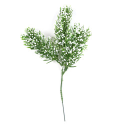 Gałązka świąteczna z brokatem - 23 cm