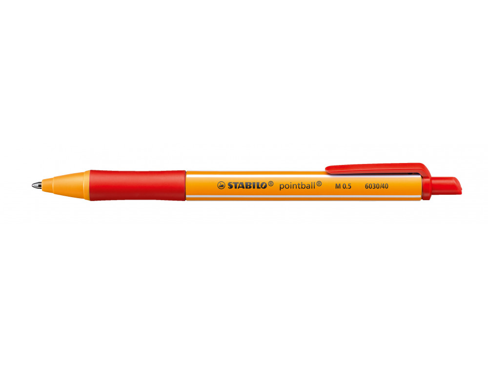 Pointball pen - Stabilo - red, 0,5 mm