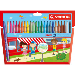 Set of Power fibre tip pens - Stabilo - 24 colors