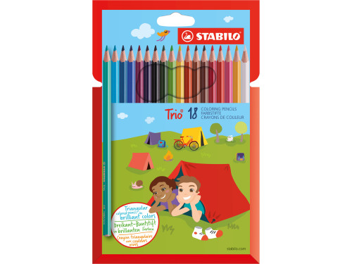 Set of Trio thick coloring pencils - Stabilo - 24 colors