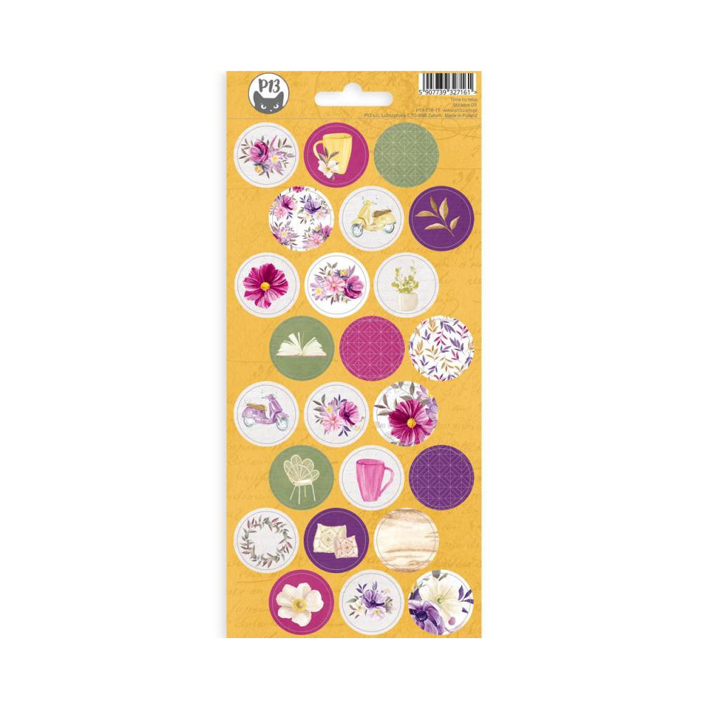 Set of stickers 10,5 x 23 cm - Piątek Trzynastego - Time to relax 03