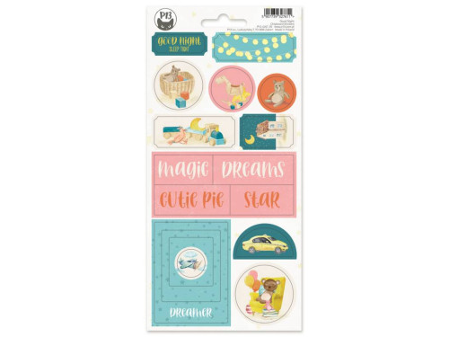 Set of cardboard stickers 10,5 x 23 cm - Piątek Trzynastego - Good Night 02