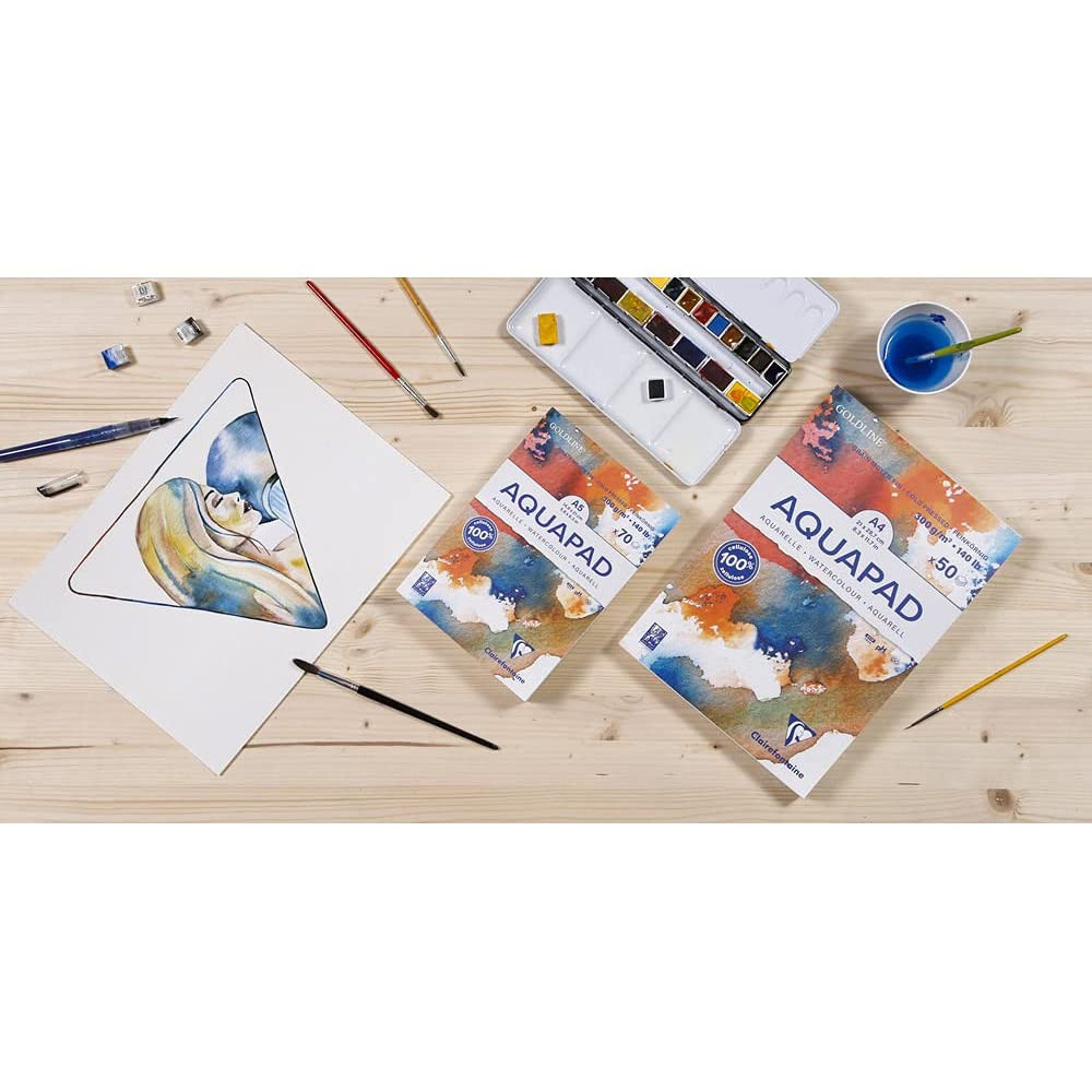 Watercolour Aquapad - Clairefontaine - cold pressed, A3, 300 g, 30 sheets