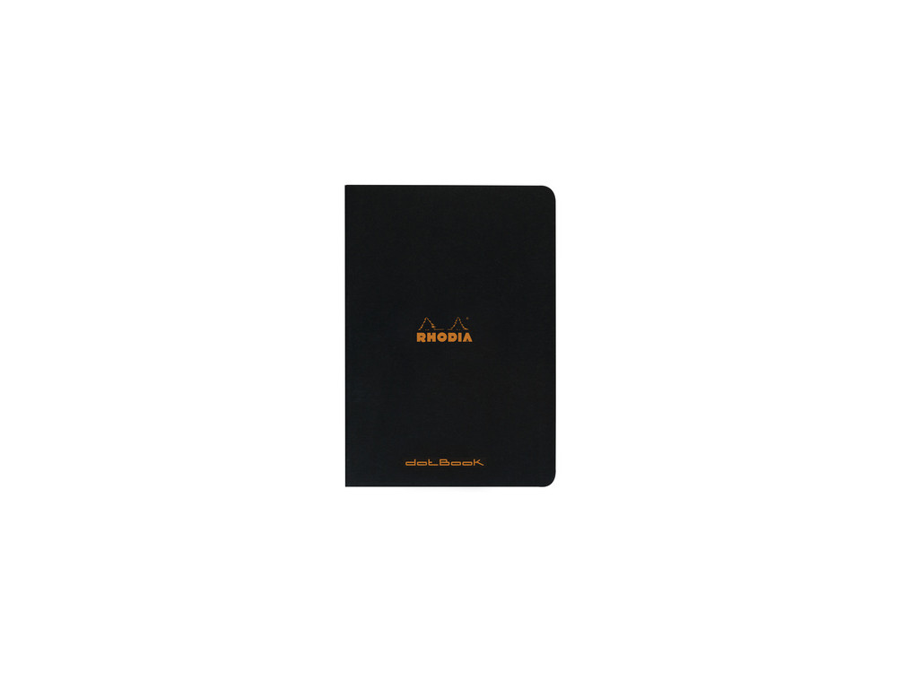 Notebook - Rhodia - dotted, black, A4, 80 g, 48 sheets