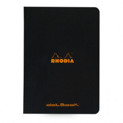 Notebook - Rhodia - dotted, black, A5, 80 g, 48 sheets