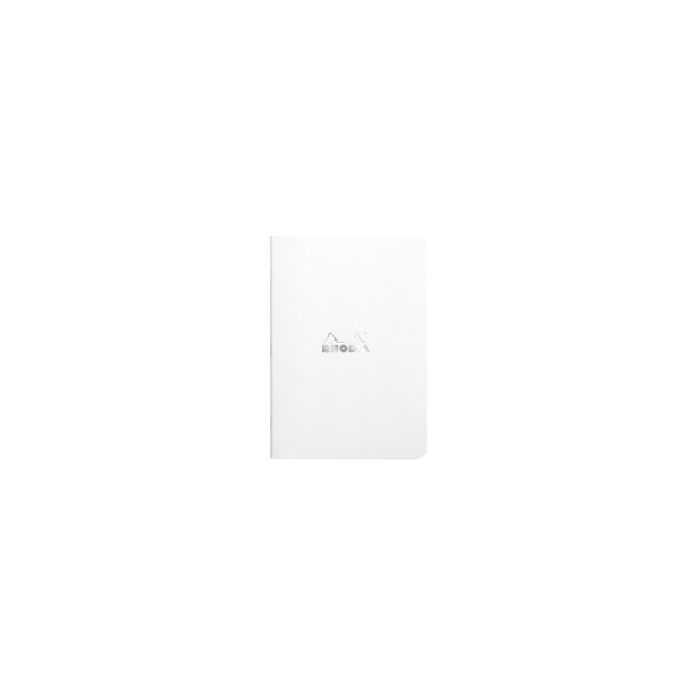 Notebook - Rhodia - lined, white, A5, 80 g, 48 sheets