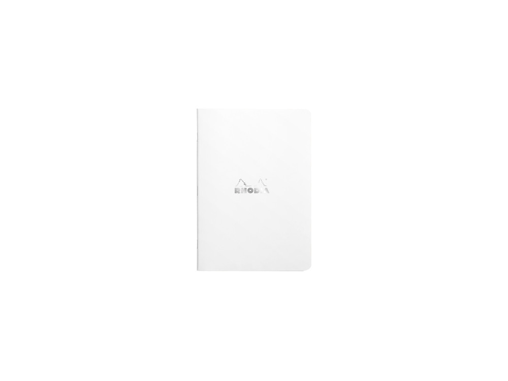 Notebook - Rhodia - lined, white, A5, 80 g, 48 sheets