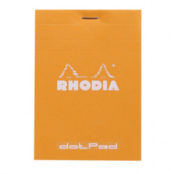Notes dotPad - Rhodia - w kropki, pomarańczowy, 8,5 x 12 cm, 80 g, 80 ark.