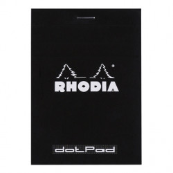 Notebook dotPad - Rhodia - dotted, black, 8,5 x 12 cm, 80 g, 80 sheets