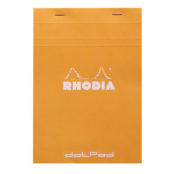 Notes dotPad - Rhodia - w kropki, pomarańczowy, A5, 80 g, 80 ark.