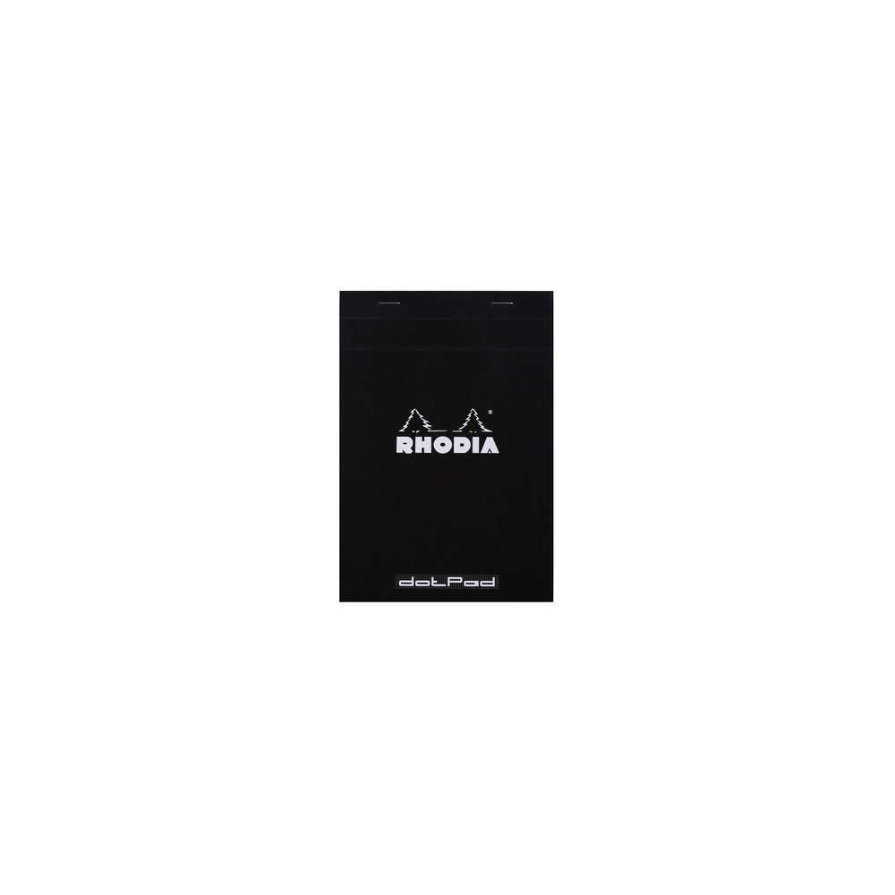 Notes dotPad - Rhodia - w kropki, czarny, A5, 80 g, 80 ark.