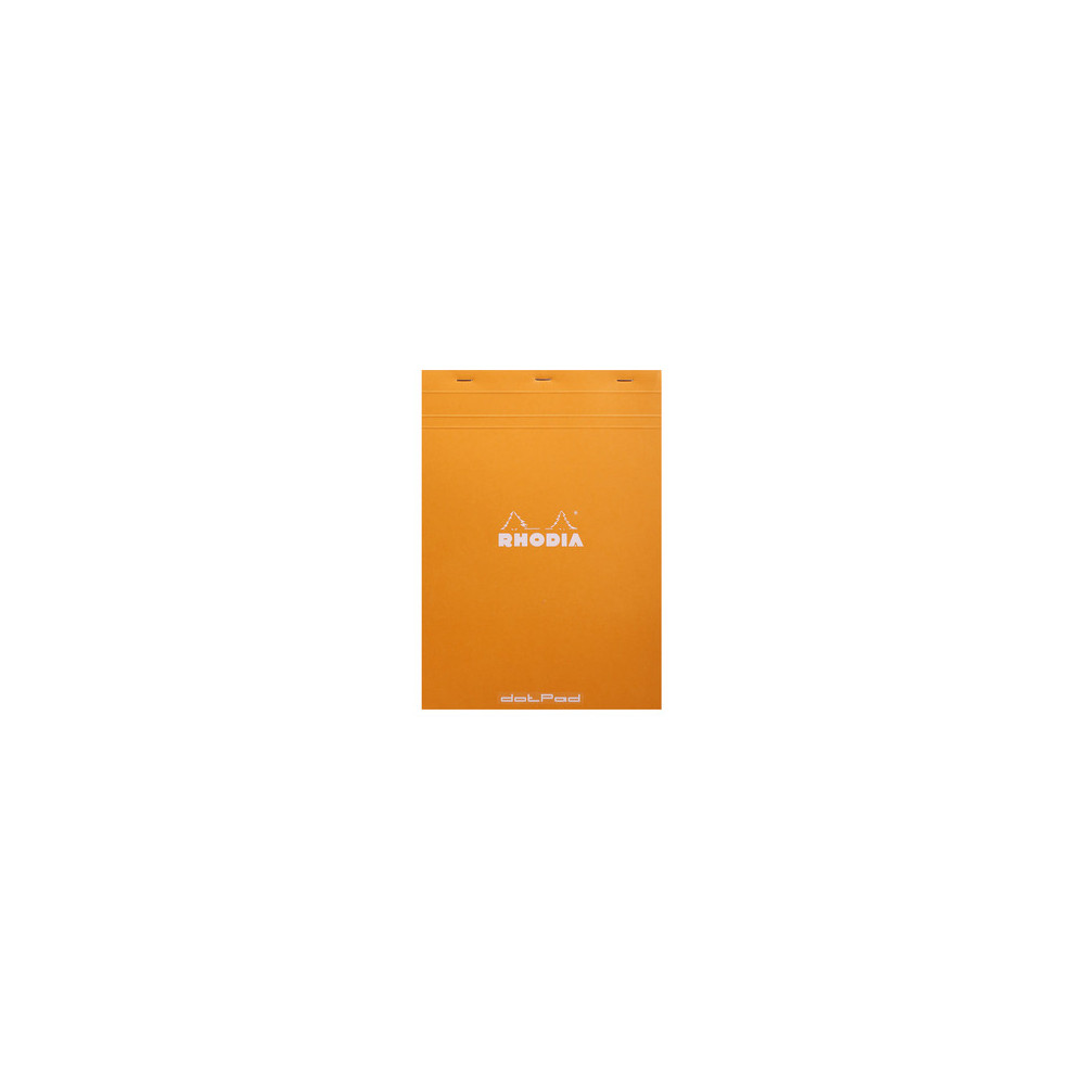 Notes dotPad - Rhodia - w kropki, pomarańczowy, A4, 80 g, 80 ark.