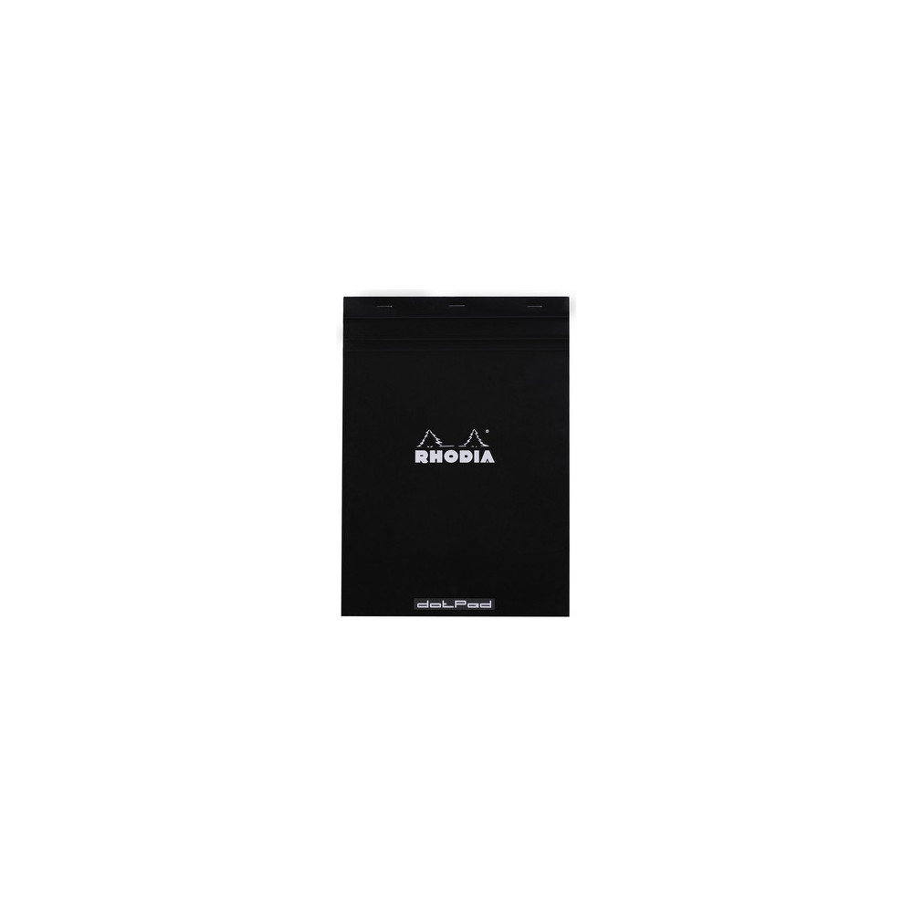 Notebook dotPad - Rhodia - dotted, black, A4, 80 g, 80 sheets