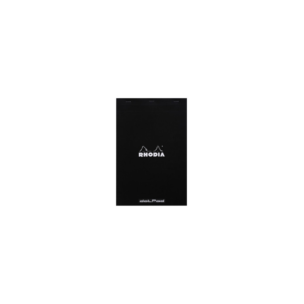 Notes dotPad - Rhodia - w kropki, czarny, A4+, 80 g, 80 ark.