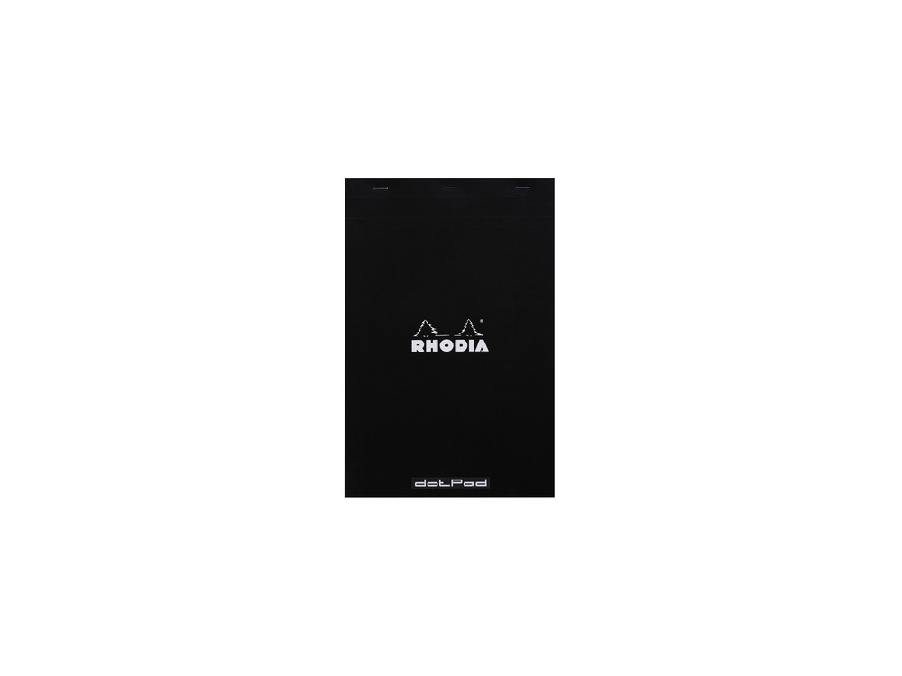Notebook dotPad - Rhodia - dotted, black, A4+, 80 g, 80 sheets