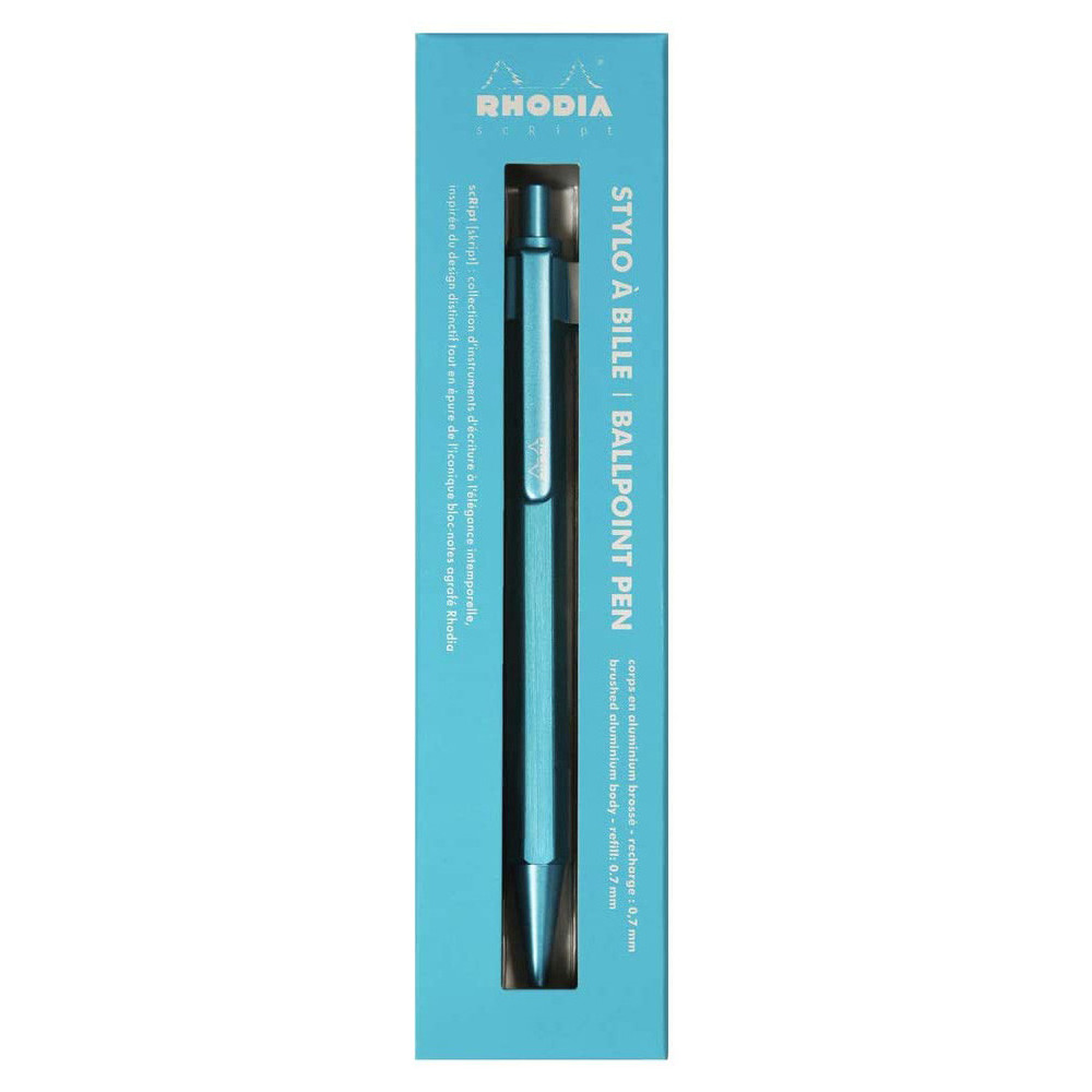 Długopis kulkowy scRipt - Rhodia - niebieski, 0,7 mm