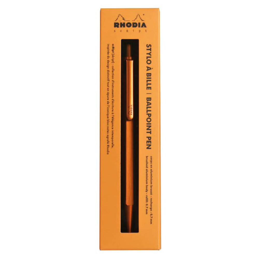 Ballpoint scRipt pen - Rhodia - orange, 0,7 mm