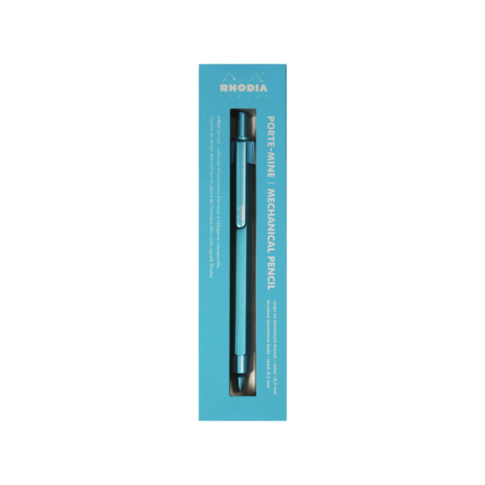 Ołówek automatyczny scRipt - Rhodia - Turquoise blue