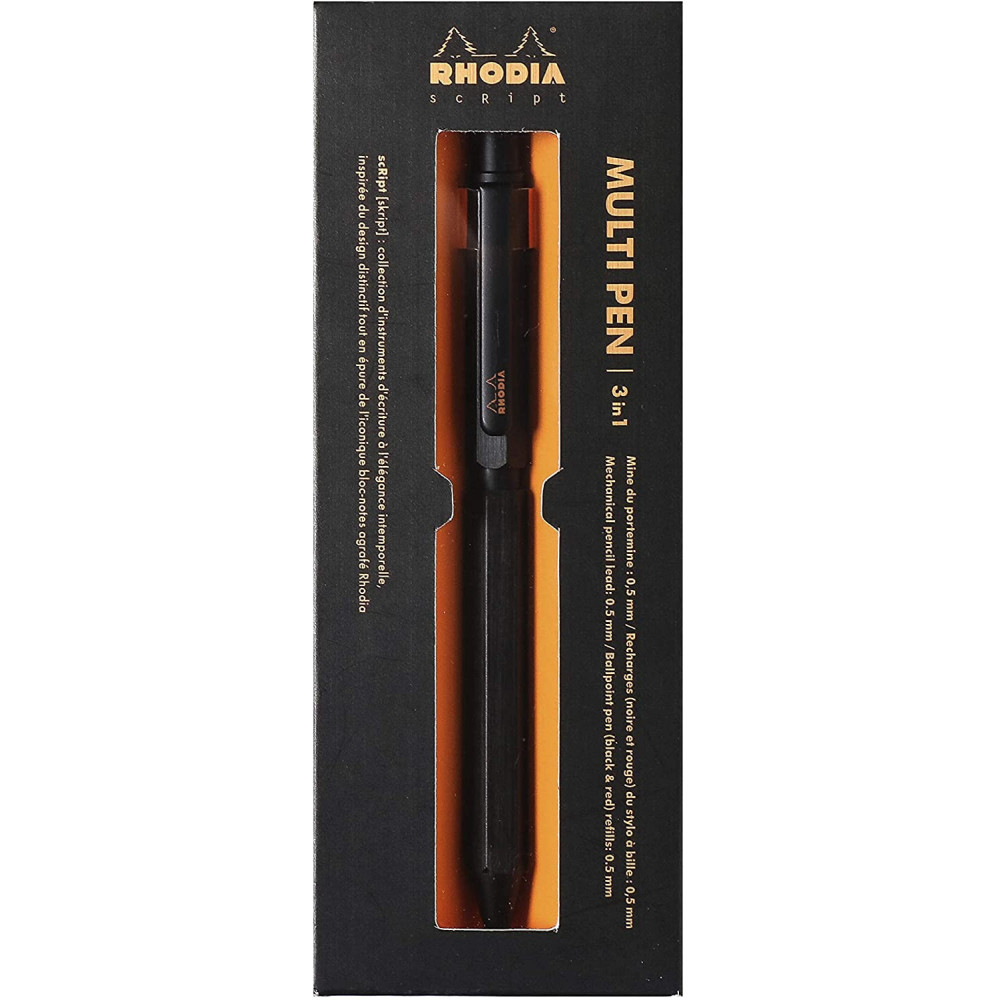 Długopis Multipen scRipt 3w1 - Rhodia - czarny