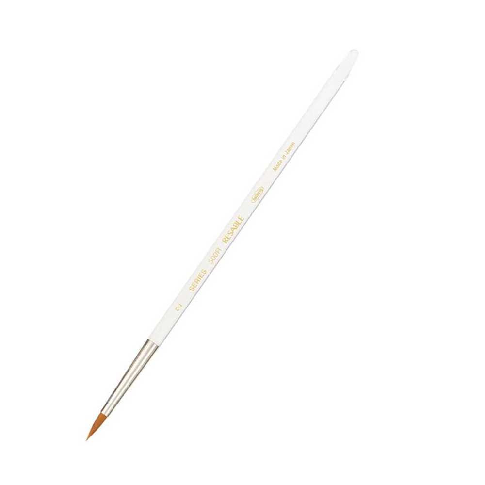 Round, mixed bristles, Watercolor Resable brush, 500R series - Holbein - no. 2