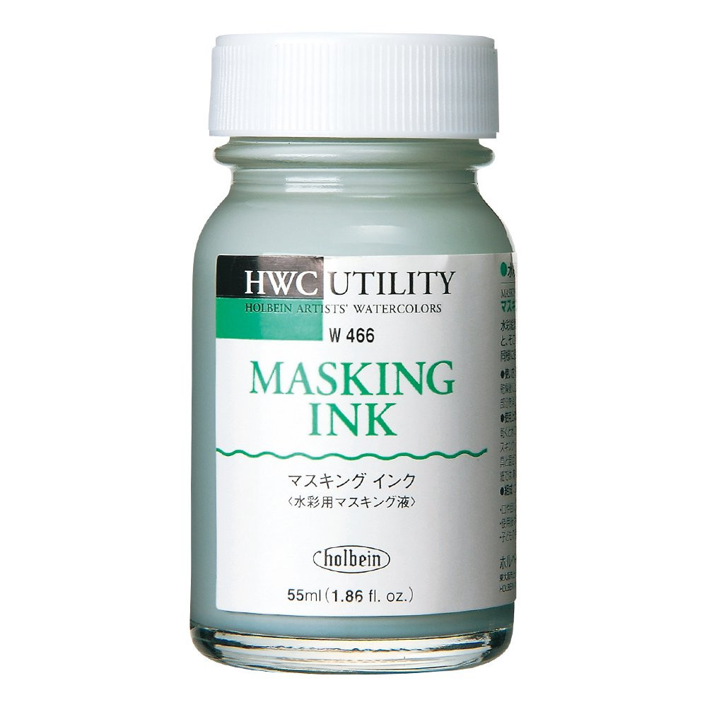 Płyn, tusz maskujący do akwareli Masking Ink - Holbein - 55 ml