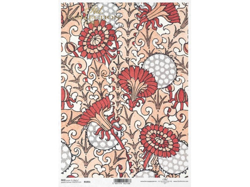 Papier do decoupage A4 - ITD Collection - ryżowy, R1851