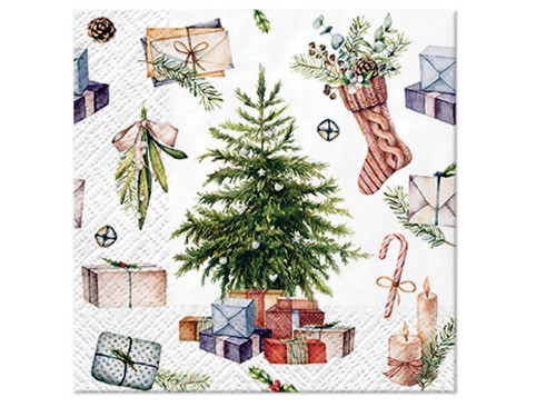 Serwetki ozdobne - Paw - Christmas at Home, 20 szt.