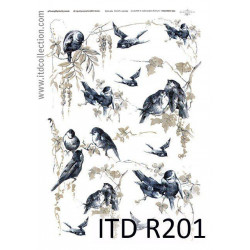 Decoupage paper A4 - ITD Collection - rice, R201