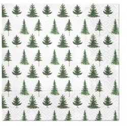 Decorative napkins - Paw - Conifer Forest, 20 pcs