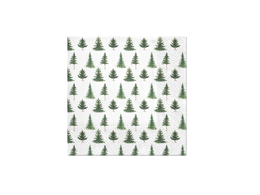 Serwetki ozdobne - Paw - Conifer Forest, 20 szt.