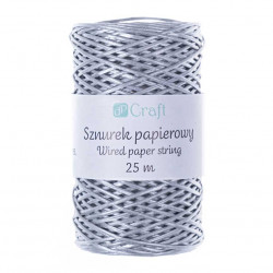 Wired paper string - DpCraft - silver, 25 m