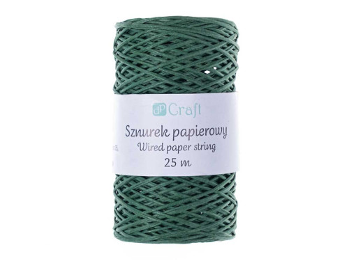Wired paper string - DpCraft - green, 25 m