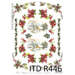 Papier do decoupage A4 - ITD Collection - ryżowy, R446