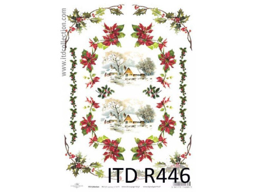 Papier do decoupage A4 - ITD Collection - ryżowy, R446