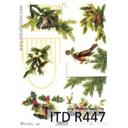 Decoupage paper A4 - ITD Collection - rice, R447