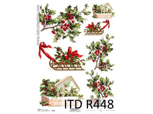 Decoupage paper A4 - ITD Collection - rice, R448