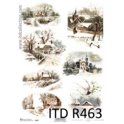 Decoupage paper A4 - ITD Collection - rice, R463