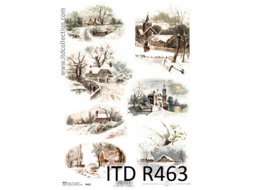 Decoupage paper A4 - ITD Collection - rice, R463
