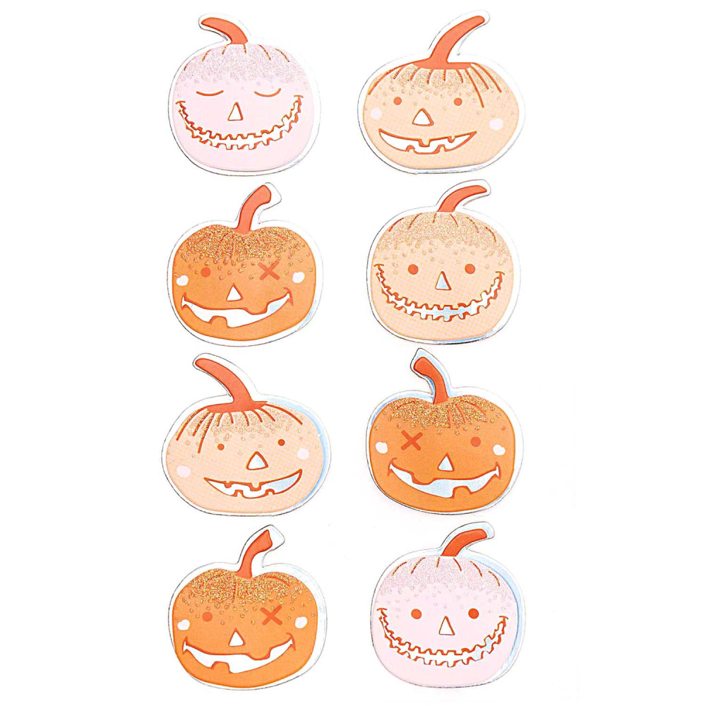 Halloween stickers 3D - Paper Poetry - Pumpkins, 8 pcs