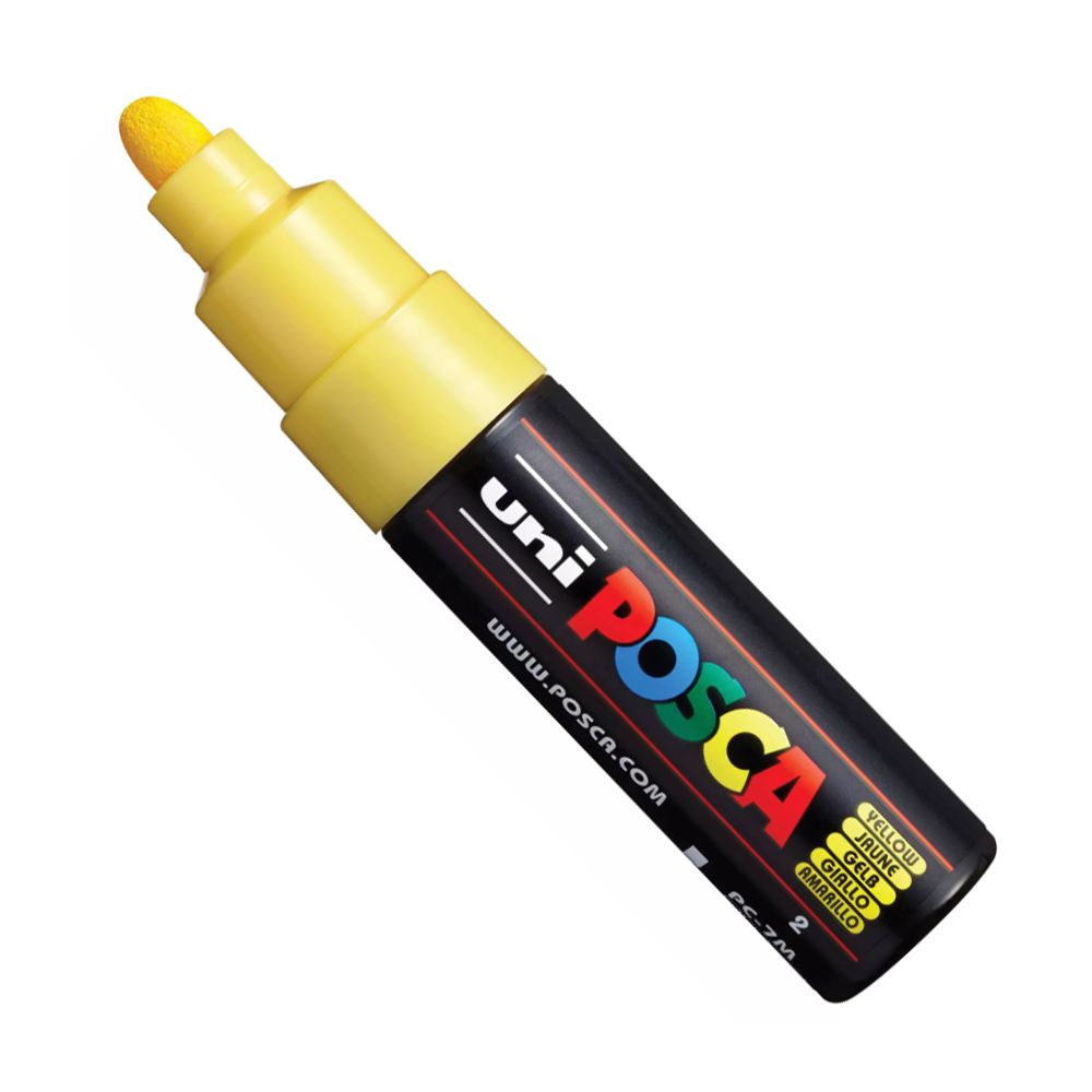 Marker Posca PC-7M - Uni - żółty, yellow