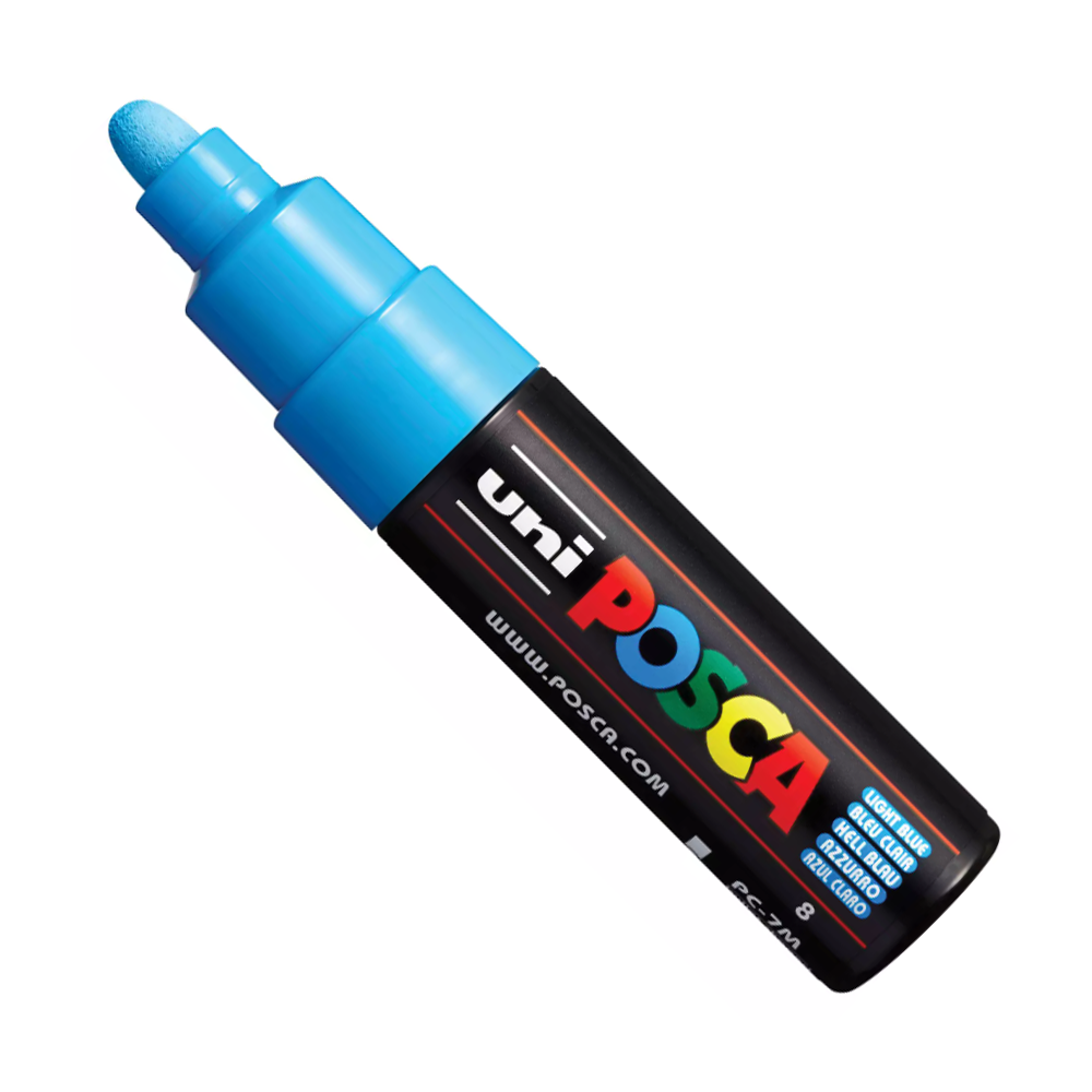 Marker Posca PC-7M - Uni - jasnoniebieski, light blue