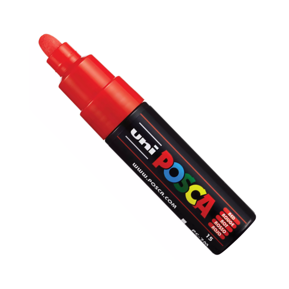 POSCA Uni PC-7M Broad Tip Paint Marker (Pack of 15) WITH CARRY BOX