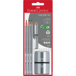 Set of Grip 2001 pencils with accessories - Faber-Castell - 6 pcs