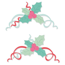 Wykrojnik Thinlits - Sizzix - Boughs of Holly, 11 szt.