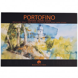 Blok do akwareli bawełniany, Portofino - Magnani 1404 - A4, 300 g, 10 arkuszy