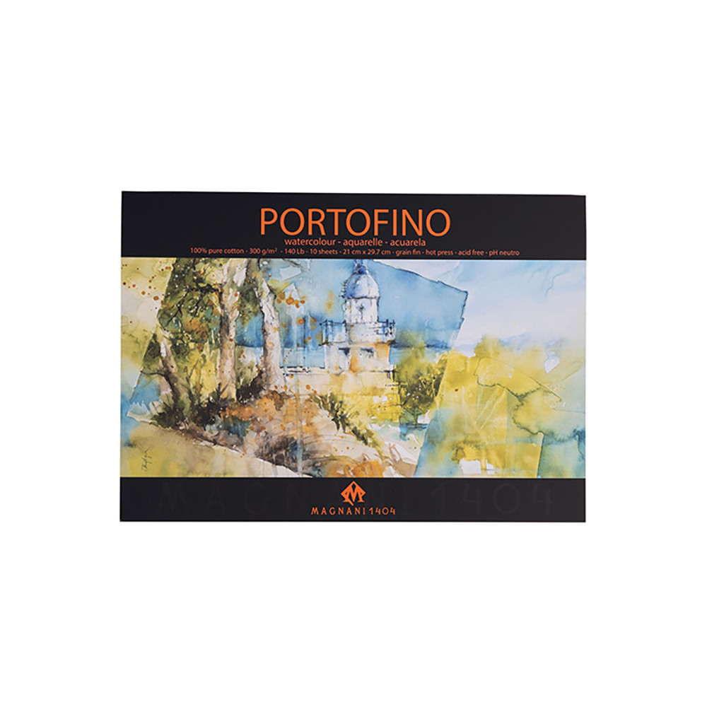 Watercolor cotton paper Portofino - Mangani 1404 - A4, 300 g, 10 sheets